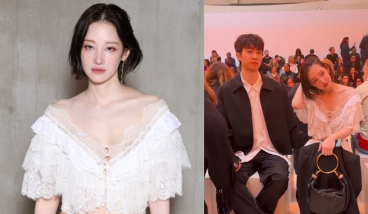 Ditemani Ayang, Artis Jeon Jong Seo Tampil Menawan Saat Hadiri Chloe di Paris Fashion Week