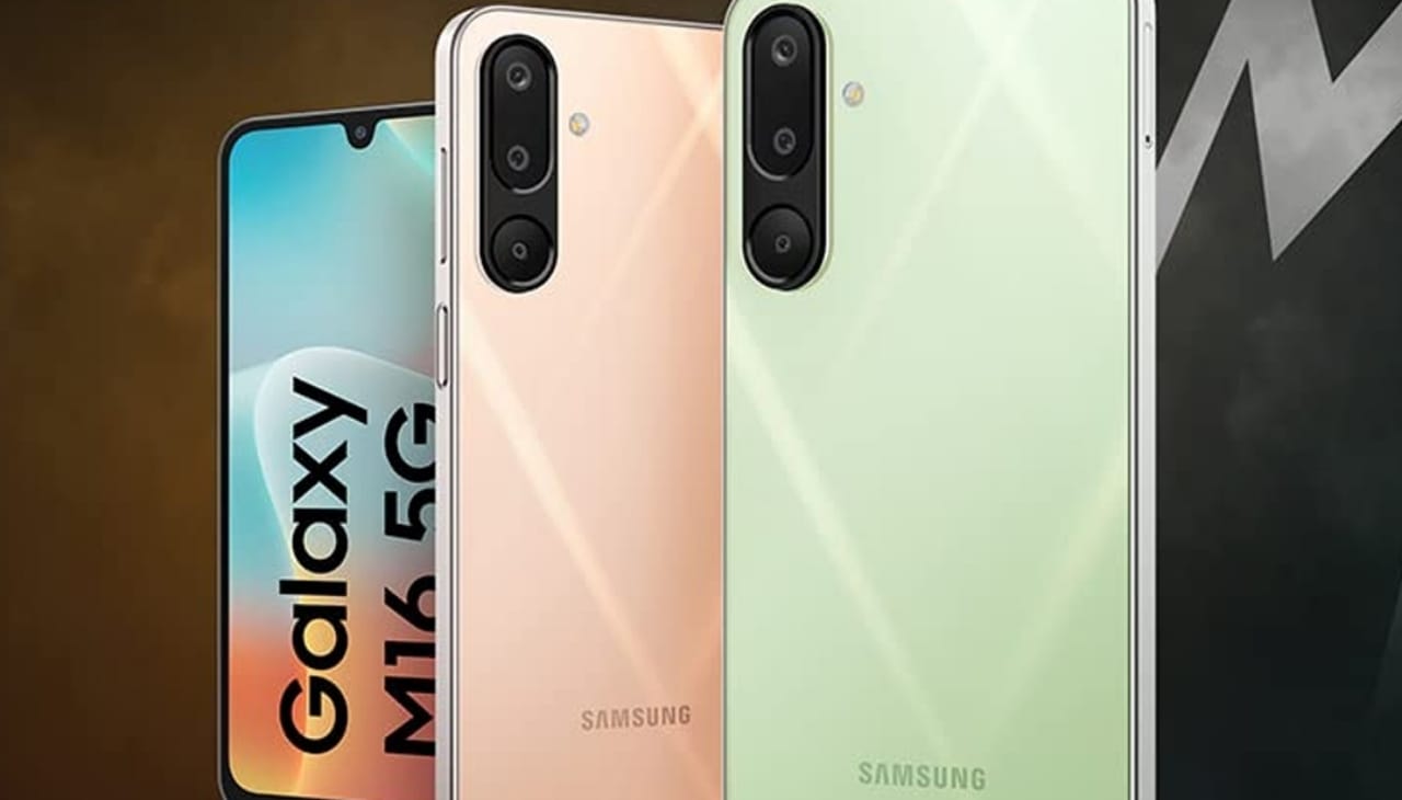 Tampilan lini Samsung Galaxy M Series dalam seri Galaxy M16 5G 2025.