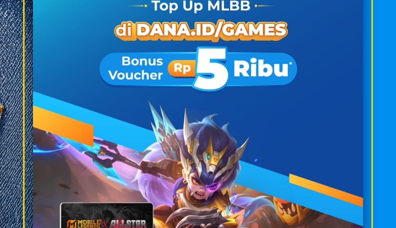 Top Up Mobile Legends di DANA, Ada Bonus Voucher Rp5 Ribu