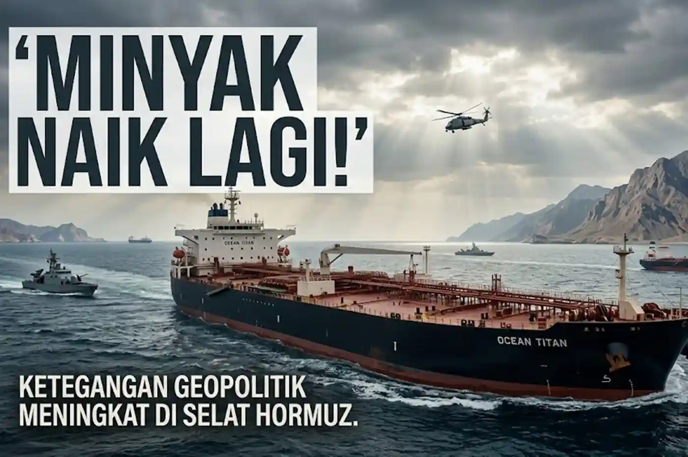 Harga Minyak Naik Usai Blokade Selat Hormuz