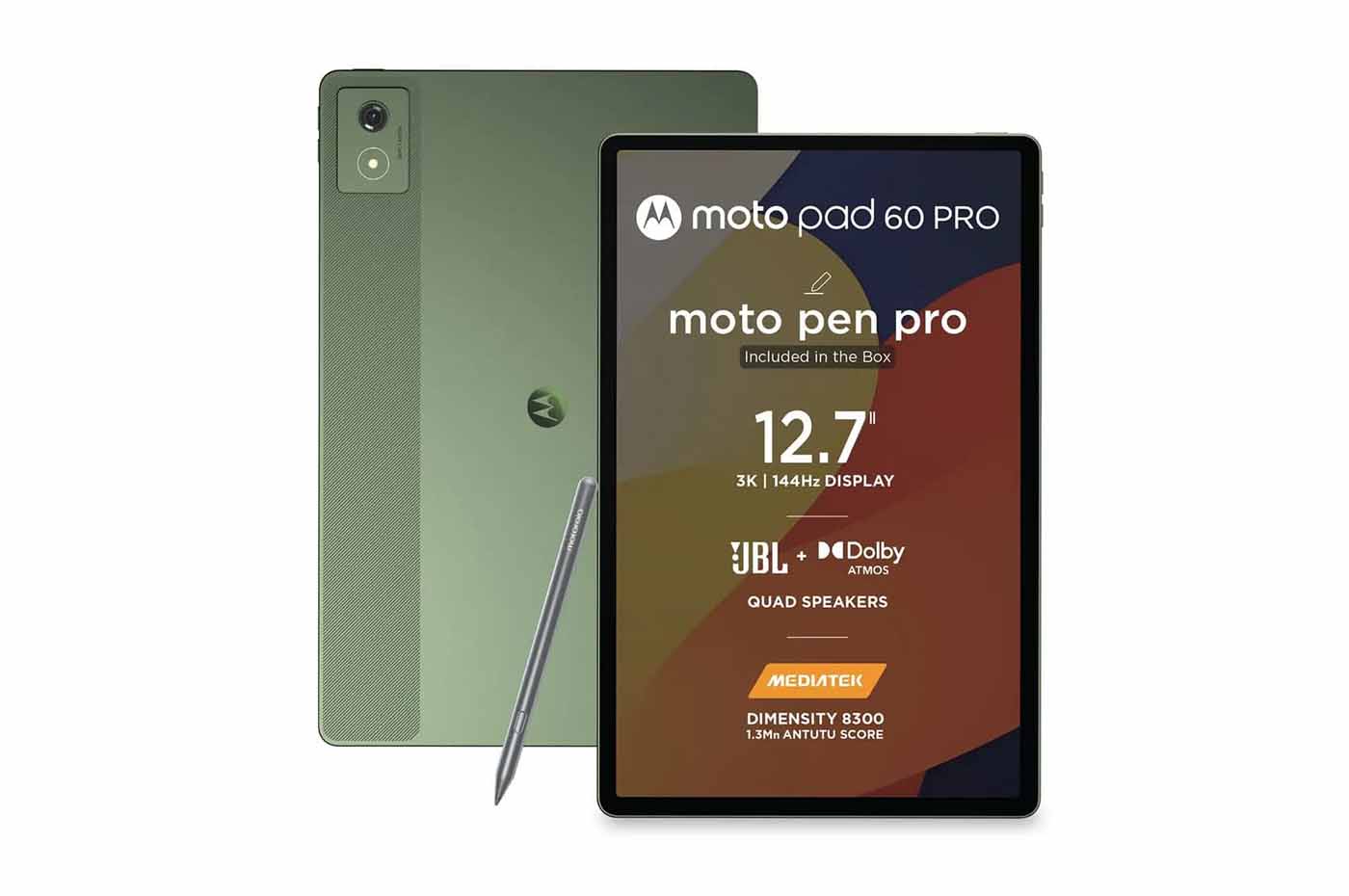 Tablet layar 3K dengan performa kencang, baterai jumbo, dan audio imersif dari Motorola Moto Pad 60 Pro