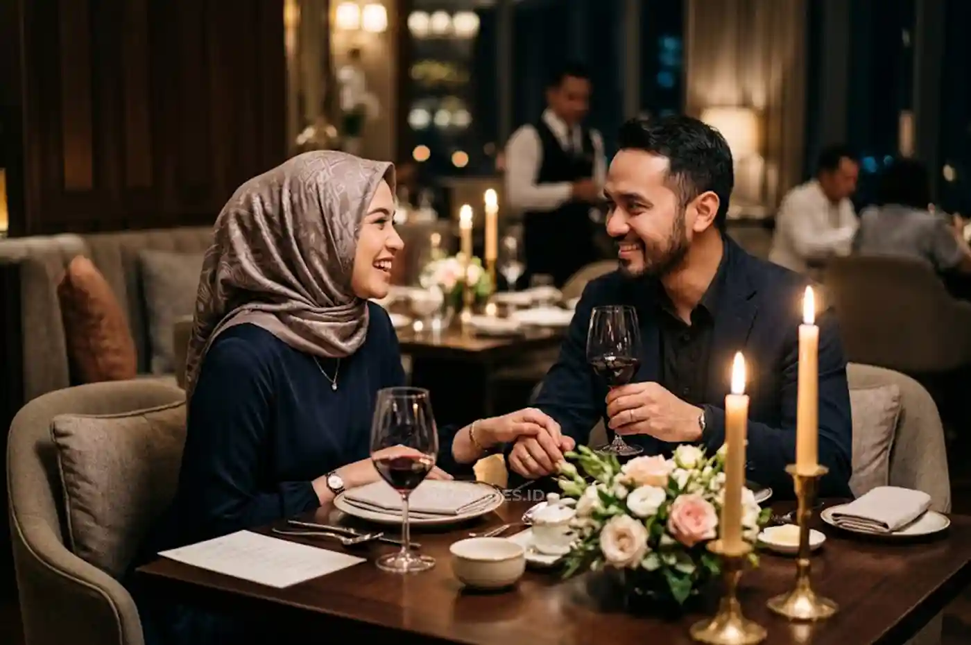 Prompt Gemini AI untuk Foto Candle Light Dinner Romantis