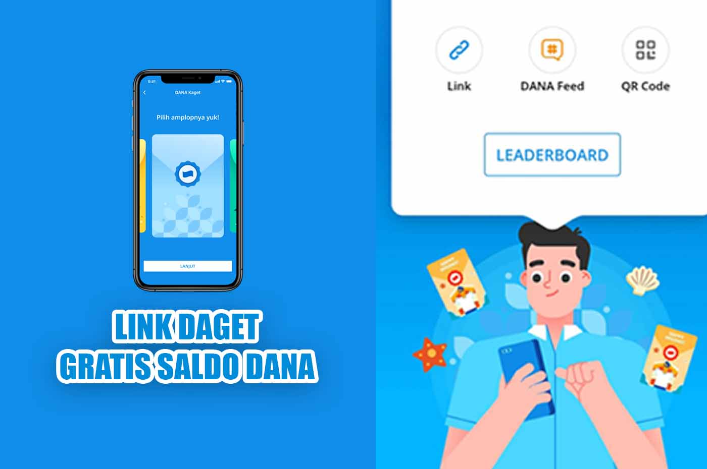Modal Nomor HP Aktif Bisa Dapat Saldo DANA Gratis dari Link DAGET, No Hoax!